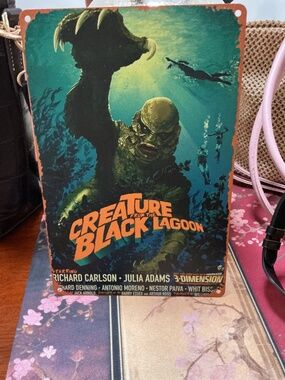 Creature From the Black Lagoon 8” X 12” Tin Sign
